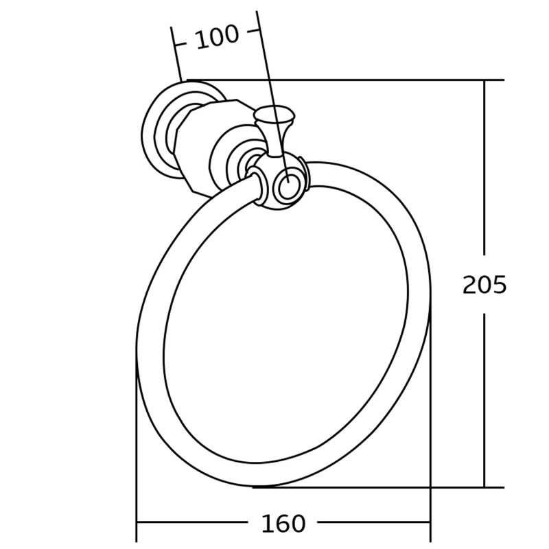 Mexen Estela rankšluosčių laikiklis, chromuotas - 7011532-00