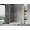Mexen Mist-F sulankstoma dušo kabina kairė 115 x 85 cm, skaidri, šlifuotas nikelis - 8A6T-115-085-97-00-L