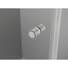 Mexen Mist-F sulankstoma dušo kabina kairė 80 x 120 cm, skaidri, šepečiu apdorotas nikelis - 8A6T-080-120-97-00-L