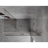 Mexen Mist-F sulankstoma dušo kabina dešinė 85 x 70 cm, skaidri, šlifuotas nikelis - 8A6T-085-070-97-00-P