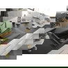 Mexen Cesar granitinis kriauklė 1 skyrius su nusausinimu ir virtuvės čiaupu Duero, juoda/auksinis metalinis - 6514-75-671600-50