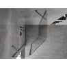Mexen Mist asimetrinis penkiakampis dušo kabinas su atveriamomis durimis 90 x 100 cm, skaidrus, gun metal - 8A8-090-100-95-00