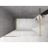 Mexen Kioto dušo sienelė Walk-in 80 x 200 cm, ombre balta 8 mm, auksinė - 800-080-101-50-86