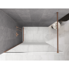Mexen Kioto Dušo sienelė Walk-in 110 x 200 cm, balta ombre 8 mm, šlifuota varis - 800-110-101-65-86