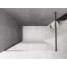 Mexen Kioto Dušo siena Walk-in 130 x 200 cm, ombre balta 8 mm, šepetys gun gray - 800-130-101-66-86