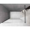 Mexen Kioto dušo sienelė Walk-in 90 x 200 cm, balta ombre 8 mm, ginklo pilkumo šlifuota - 800-090-101-66-86