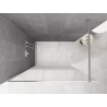 Mexen Kioto dušo sienelė Walk-in 120 x 200 cm, balta ombre 8 mm, šlifuotas nikelis - 800-120-101-97-86