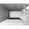 Mexen Kioto dušo siena Walk-in 140 x 200 cm, ombre juoda 8 mm, balta - 800-140-101-20-76