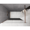 Mexen Kioto dušo sienelė Walk-in 120 x 200 cm, ombre juoda 8 mm, rožinis auksas - 800-120-101-60-76