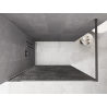 Mexen Kioto Dušo siena Walk-in 130 x 200 cm, crackle grafitas 12 mm, chromas - 800-130-101-01-44-X