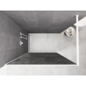 Mexen Kioto Dušo siena Walk-in 80 x 200 cm, crackle grafitas 12 mm, balta - 800-080-101-20-44-X