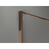 Mexen Kioto Dušo siena Walk-in 100 x 200 cm, grafito įtrūkimas 12 mm, rožinis auksas - 800-100-101-60-44-X