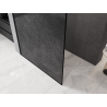 Mexen Kioto Walk-in dušo siena 70 x 200 cm, crackle grafitas 12 mm, juoda - 800-070-101-70-44-X