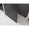 Mexen Kioto dušo siena Walk-in 80 x 200 cm, suskilusio grafito 12 mm, gun metalas - 800-080-101-95-44-X