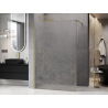 Mexen Kioto dušo siena Walk-in 70 x 200 cm, crackle skaidri 12 mm, auksinė matinė - 800-070-101-55-04-X