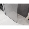 Mexen Kioto Dušo siena Walk-in 90 x 200 cm, crackle skaidrus 12 mm, šlifuota ginklų pilka - 800-090-101-66-04-X