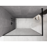 Mexen Kioto dušo sienelė Walk-in 130 x 200 cm, skaidri su crackle efektu 12 mm, juoda - 800-130-101-70-04-X