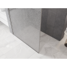 Mexen Kioto dušo sienelė Walk-in 70 x 200 cm, crackle permatomas 12 mm, šlifuotas nikelis - 800-070-101-97-04-X