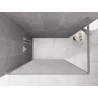 Mexen Kioto dušo siena Walk-in 160 x 200 cm, skaidrus 12 mm, šepečiu valytas nikelis - 800-160-101-97-04-X