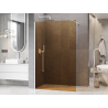 Mexen Kioto dušo sienelė Walk-in 130 x 200 cm, ruda 8 mm, balta - 800-130-101-20-32