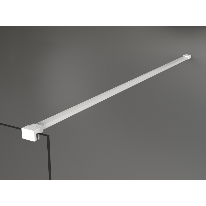 Mexen Kioto dušo sienelė Walk-in 130 x 200 cm, ruda 8 mm, balta - 800-130-101-20-32