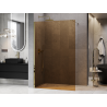 Mexen Kioto Dušo siena Walk-in 130 x 200 cm, bronzinė 8 mm, auksinė - 800-130-101-50-32