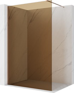 Mexen Kioto Dušo sienelė Walk-in 110 x 200 cm, bronza 8 mm, rožinis auksas - 800-110-101-60-32