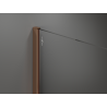 Mexen Kioto dušo sienelė Walk-in 130 x 200 cm, bronza 8 mm, rožinis auksas - 800-130-101-60-32