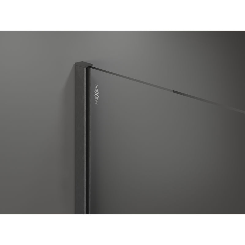 Mexen Kioto dušo pertvara Walk-in 130 x 200 cm, ruda 8 mm, pilka pilka šlifuota - 800-130-101-66-32