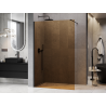 Mexen Kioto dušo siena Walk-in 110 x 200 cm, 8 mm bronza, juoda - 800-110-101-70-32