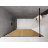 Mexen Kioto Dušo sienelė Walk-in 130 x 200 cm, 8 mm bronza, juoda - 800-130-101-70-32
