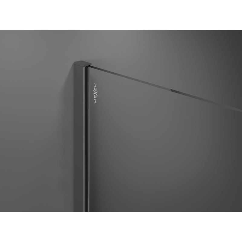 Mexen Kioto Walk-in dušo siena 130 x 200 cm, ruda 8 mm, gun metal - 800-130-101-95-32