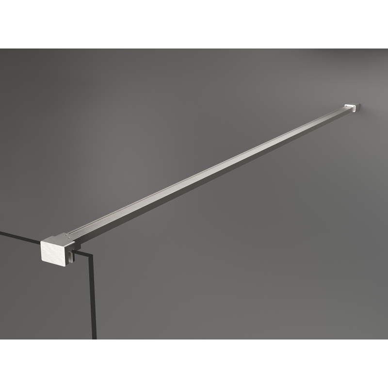 Mexen Kioto Dušo sienelė Walk-in 130 x 200 cm, bronza 8 mm, šlifuotas nikelis - 800-130-101-97-32