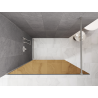 Mexen Kioto Dušo sienelė Walk-in 130 x 200 cm, bronza 8 mm, šlifuotas nikelis - 800-130-101-97-32