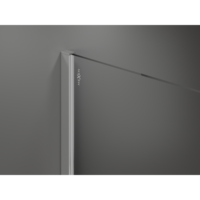 Mexen Kioto+ dušo sienelė su lentyna Walk-in 70 x 200 cm, bronza 8 mm, chromas - 800-070-121-01-32