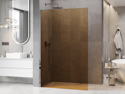 Mexen Kioto L Dušo siena Walk-in 100 x 200 cm, ruda, chromas - 800-100-103-01-32