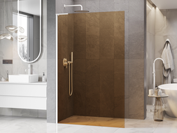 Mexen Kioto L Dušo sienelė Walk-in 120 x 200 cm, ruda, balta - 800-120-103-20-32
