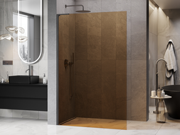 Mexen Kioto L dušo sienelė Walk-in 70 x 200 cm, bronza, gun gray šlifuotas - 800-070-103-66-32