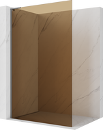Mexen Kioto L Dušo sienelė Walk-in 80 x 200 cm, ruda, gun metal - 800-080-103-95-32