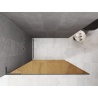 Mexen Kioto L dušo pertvara Walk-in 90 x 200 cm, ruda, gun metal - 800-090-103-95-32