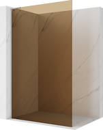 Mexen Kioto L Dušo sienelė Walk-in 80 x 200 cm, bronza, šlifuotas nikelis - 800-080-103-97-32