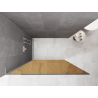 Mexen Kioto L dušo pertvara Walk-in 100 x 200 cm, bronza, šlifuotas nikelis - 800-100-103-97-32