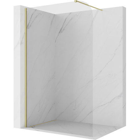 Mexen Kioto-P Dušo siena Walk-in 130 x 200 cm, skaidri 8 mm, auksinė šlifuota - 800-130-101-55-00-P
