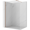 Mexen Kioto-P dušo siena Walk-in 70 x 200 cm, skaidri 8 mm, matuota varis - 800-070-101-65-00-P