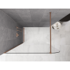 Mexen Kioto-P Dušo sienelė Walk-in 80 x 200 cm, skaidri 8 mm, šlifuotas varis - 800-080-101-65-00-P