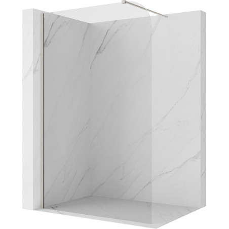 Mexen Kioto-P dušo siena Walk-in 120 x 200 cm, permatomas 8 mm, šlifuotas nikelis - 800-120-101-97-00-P
