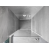 Mexen Mist-B vonia durys vyrams 75 cm, skaidrios, baltos - 8A2-075-000-20-00