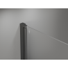 Mexen Mist-B 75 cm atveriamos dušo durys, skaidrios, ginkmedžio metalo - 8A2-075-000-95-00
