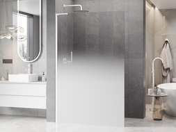 Mexen Kioto L dušo sienelė Walk-in 90 x 200 cm, ombre balta 8 mm, balta - 800-090-103-20-86