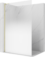 Mexen Kioto L Dušo siena Walk-in 100 x 200 cm, balta ombre 8 mm, auksinė - 800-100-103-50-86